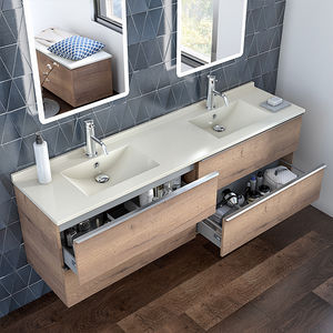 mueble de lavabo doble