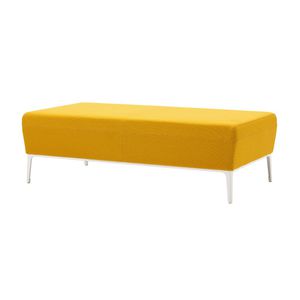 banqueta contemporánea / de tejido / de cuero / de metal