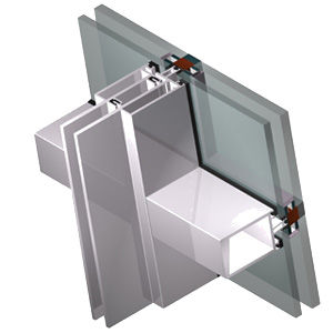 muro cortina de aluminio y vidrio
