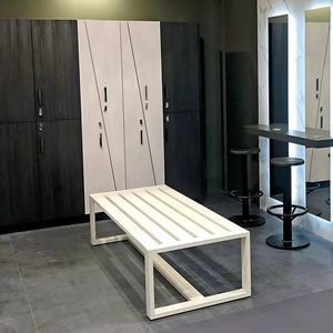 banco de vestuario contemporáneo