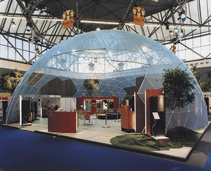 estructura de recepción para exposición