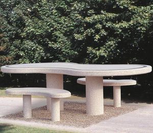 mesa de pícnic contemporánea