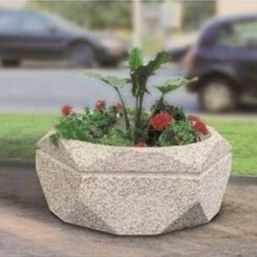 jardinera de hormigón