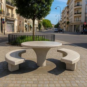 mesa de pícnic contemporánea