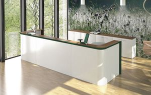 mostrador de recepción laminado