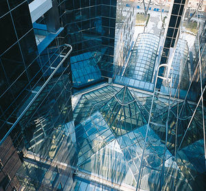 techo de vidrio de aluminio