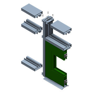 perfil para puerta de aluminio