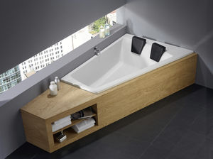 bañera de esquina