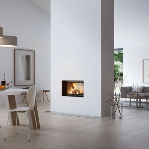 chimenea insertable de doble cara