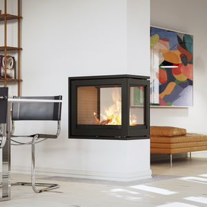 chimenea insertable de 3 caras