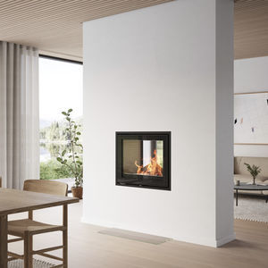 chimenea insertable de doble cara