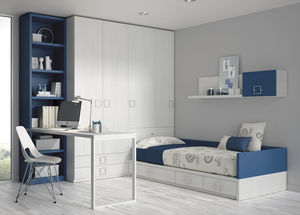 habitación para niños blanca