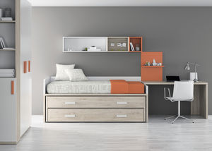 habitación para niños de madera