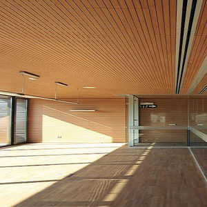 panel acústico para interiores / de madera / perforado / para el sector servicios