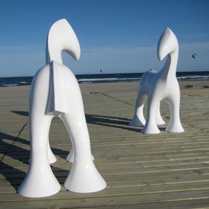 escultura de fibra de vidrio