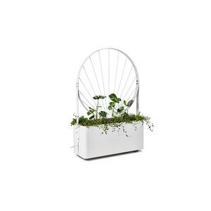 jardinera de acero con revestimiento en polvo