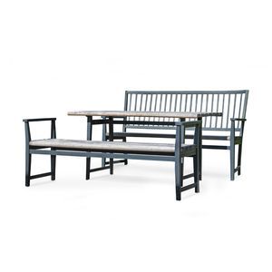 conjunto de mesa y banco clásico