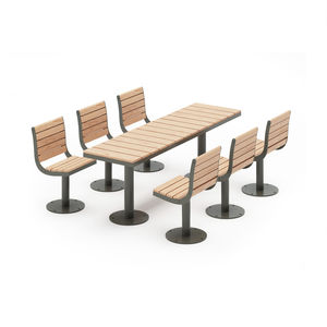 conjunto de mesa y silla contemporáneo