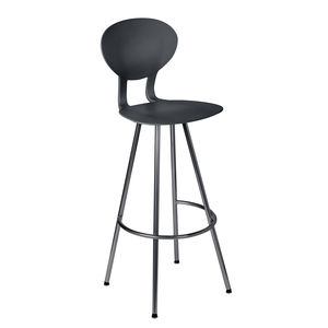 taburete contemporáneo / de acero / de poliuretano / para restaurante