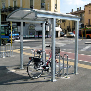 marquesina para bicicletas cubierta de policarbonato