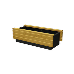 jardinera de madera de frondosa