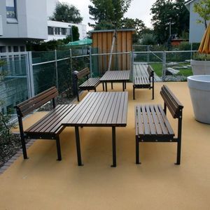 mesa de pícnic contemporánea