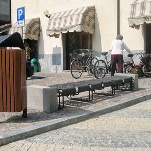 aparcabicis de suelo