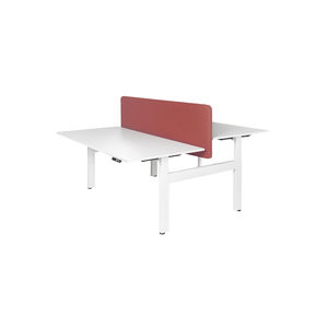 escritorio para open space / de madera lacada / contemporáneo / para el sector servicios