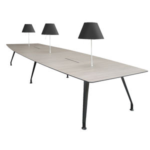 mesa de reuniones de diseño original / de madera / de aluminio / de vidrio