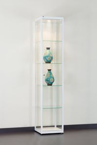 vitrina contemporánea / de vidrio / de madera / aluminio