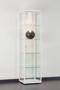 vitrina contemporánea / de vidrio / de madera / aluminio