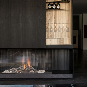 chimenea de gas natural