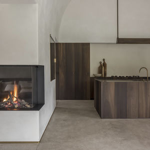 chimenea de gas natural