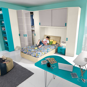 habitación para niños verde
