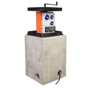 bolardo de suministro eléctrico