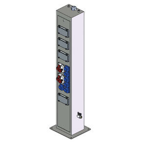 bolardo de suministro eléctrico
