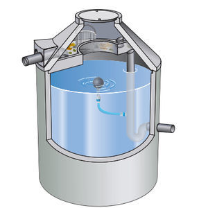 tanque para la captación de agua de lluvia