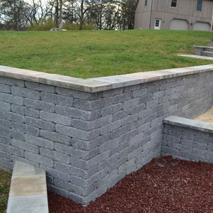 Bloque de hormigón macizo - TERRACE - Nitterhouse - para valla de