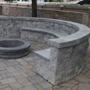 Bloque de hormigón macizo - TERRACE - Nitterhouse - para valla de