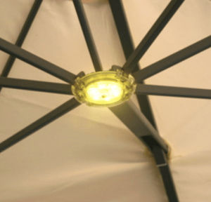 iluminación para sombrilla