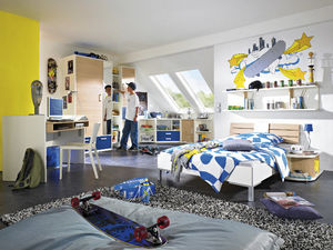 habitación para niños blanca