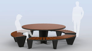 mesa de pícnic contemporánea