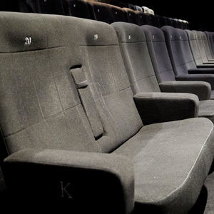 butaca de cine de tejido