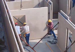 muro doble prefabricado de hormigón armado