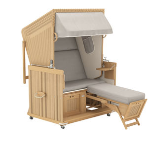 cama de jardín con dosel