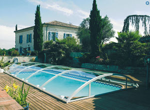 cubierta para piscina baja