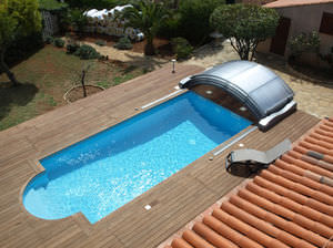cubierta para piscina baja