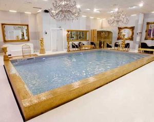 piscina de bloques de encofrado de polímero