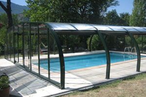 cubierta para piscina alta