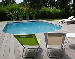 piscina de bloques de encofrado de polímero / enterrada / de hormigón / de exterior